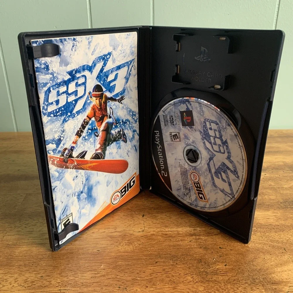 SSX 3 (Sony PlayStation 2, 2003) CIB Complete with Manual CLEAN DISC Black Label